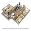 3D Furnished