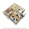 3D Furnished
