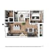 3D Furnished