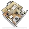 3D Furnished