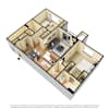 3D Furnished