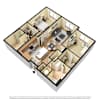 3D Furnished