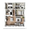 3D Furnished