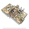 3D Furnished