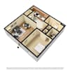 3D Furnished