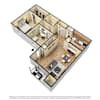 3D Furnished