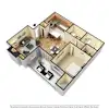 3D Furnished