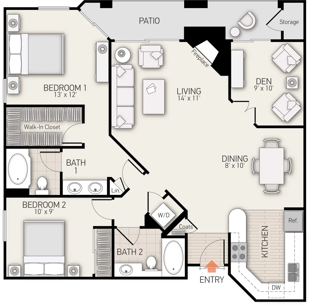 The Villas Of Renaissance - 5280 Fiore Ter | San Diego, CA Apartments ...