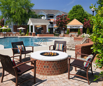view of pool with fire pit, Bexley Commons At Rosedale