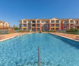 view of swimming pool, Mariposa at Pecan Park 55+ Apartment Homes