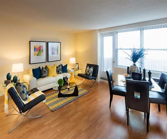 living room with hardwood floors and plenty of natural light, CityView Apartments