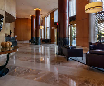 lobby with tile flooring and natural light, 160 Riverside Boulevard