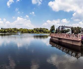 view of dock featuring a water view, Barrington Lakes