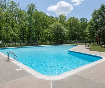 view of swimming pool with a yard, Greenfield Gardens