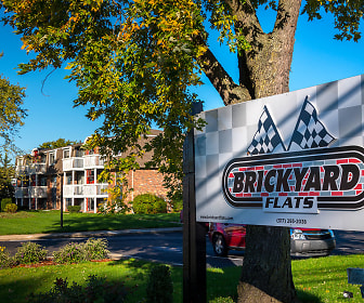 view of community / neighborhood sign, Brickyard Flats