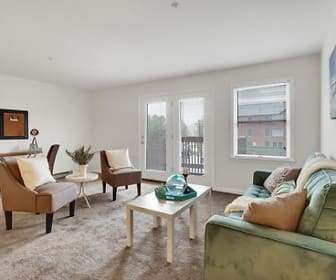 living room featuring carpet, Brandywine & Woodbridge