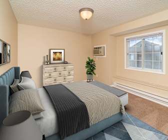 bedroom with baseboard radiator, Somerset Oaks