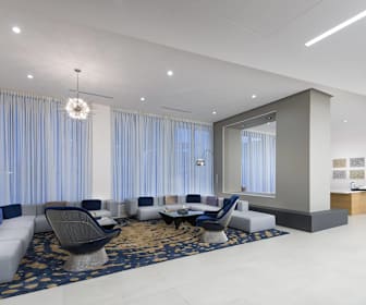 exercise room featuring tile flooring, 3033 Wilshire