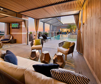 building lobby featuring an outdoor living space, Gables Tanglewood