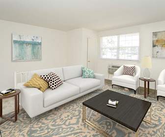 living room with natural light, Burnt Mill Apartment Homes
