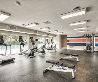 workout area featuring natural light and TV, Maple Bay Townhomes