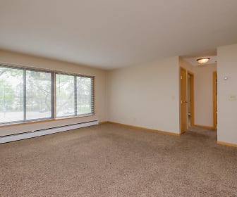 spare room with carpet, natural light, and baseboard radiator, University Square