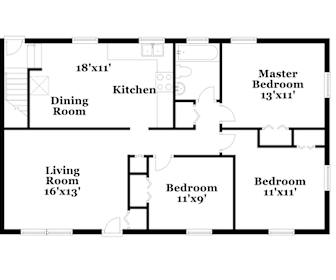 Floor Plan, 5500 Mosswood Ln