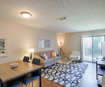 dining area with natural light and TV, BAY COLONY APARTMENTS