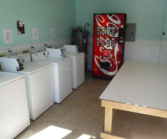 laundry room with tile flooring, water heater, and separate washer and dryer, The Oaks at La Cantera