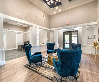 view of hardwood floored living room, Olympus Town Center