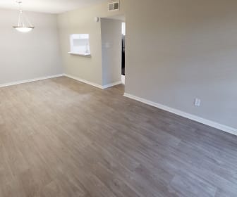empty room featuring hardwood flooring, The Life at Beverly Palms