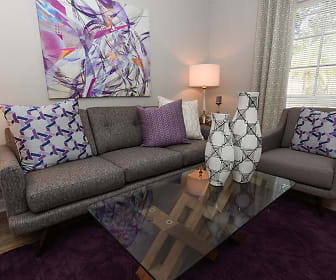 hardwood floored living room with plenty of natural light, Arbour Ponds