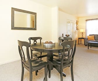 dining room featuring carpet and natural light, Golfview Village
