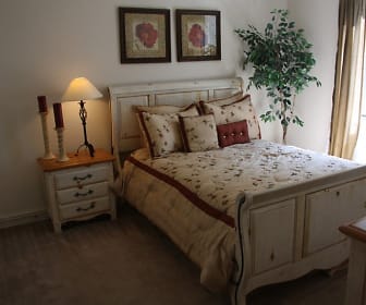 bedroom featuring carpet and natural light, Lucas Hunt Village