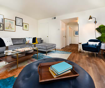 living room featuring hardwood floors, Diamond Hillside Apartments