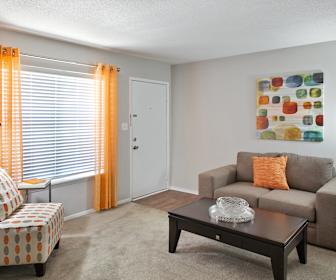living area with carpet and natural light, Crest View at Cordova