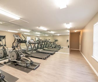 gym featuring parquet floors and natural light, The Village at Brierfield