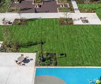 view of pool featuring an expansive lawn, 485 Marin Boulevard