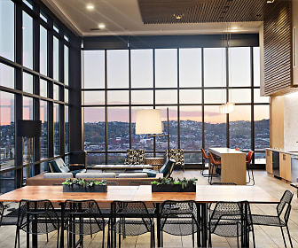 dining space with generous sunlight, SkyVue Apartments
