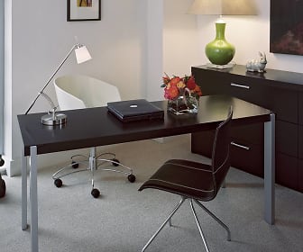 office area with carpet and natural light, The DeSoto