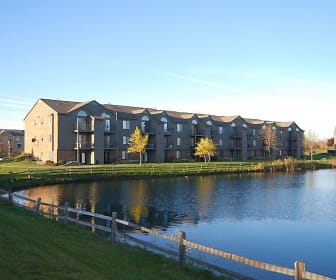 water view featuring a large lawn, Oak Shores Apartments
