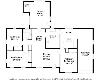 Floor Plan, 214 Poinciana Cir
