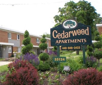 view of community / neighborhood sign, Cedarwood Apartments