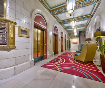 view of building lobby, First National Apartments
