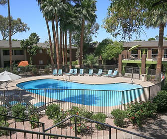 view of swimming pool, Arcadia Villa Apartments
