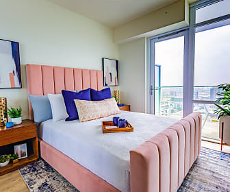 bedroom featuring generous sunlight, The Broadway Towers