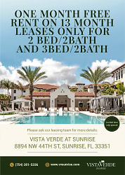 Vista Verde At Sunrise Apartments - Sunrise, FL