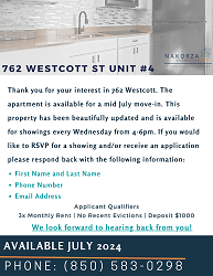 762 Westcott St unit 4 - Tallahassee, FL