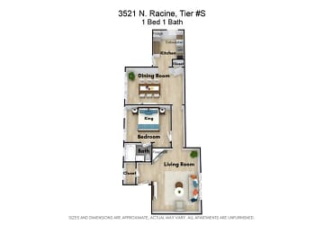 3521 N Racine Ave unit CL-S1 - Chicago, IL