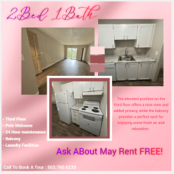 2Bedoom 1Bath --- May Rent FREE!! Apartments - Portland, OR
